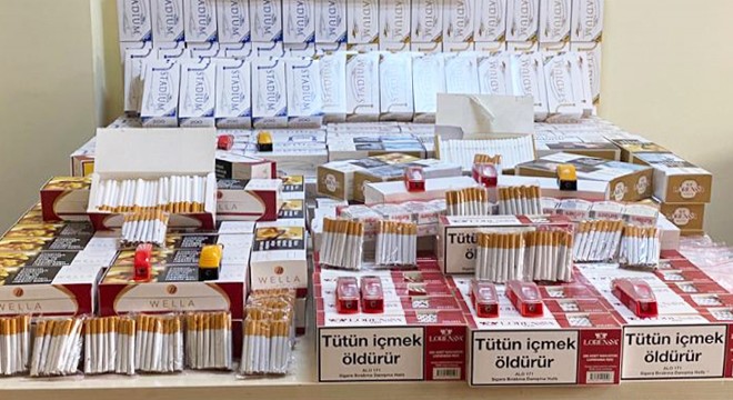 Eğirdir'de 65 bin 800 makaron ele geçirildi