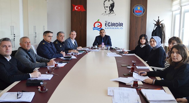 Eğirdir'de Kadına Yönelik Şiddetle Mücadele toplantısı