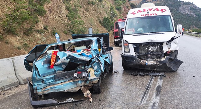 Eğirdir'de kaza: 1 yaralı