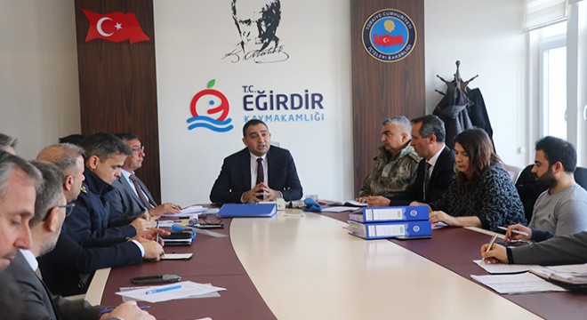 Eğirdir'de koordinasyon toplantısı yapıldı
