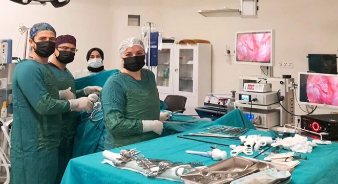 Elmalı'da kolon kanseri ameliyatı