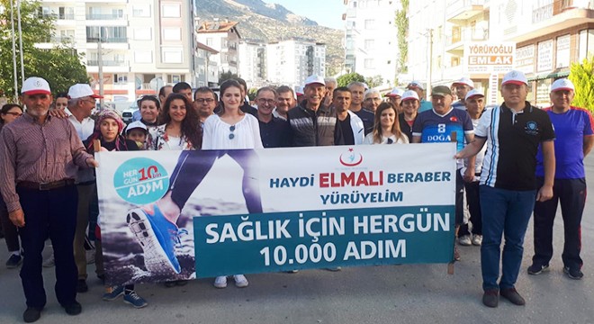 Elmalı'da sağlık için yürüyüş etkinliği