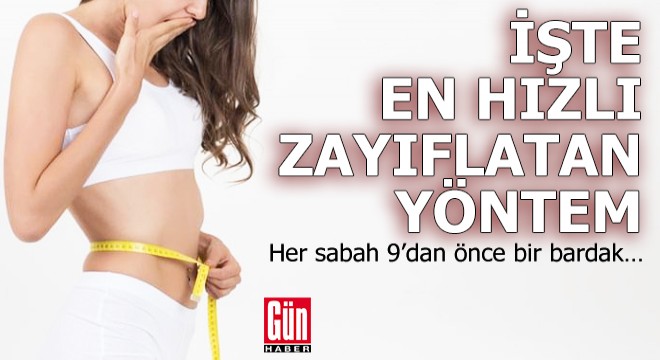En hızlı zayıflatan yöntem bulundu! Her sabah bir bardak…