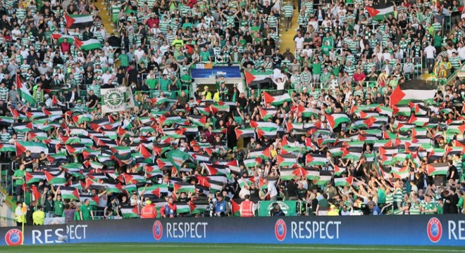 Filistin'e destek veren Celtic'e UEFA'dan para cezası