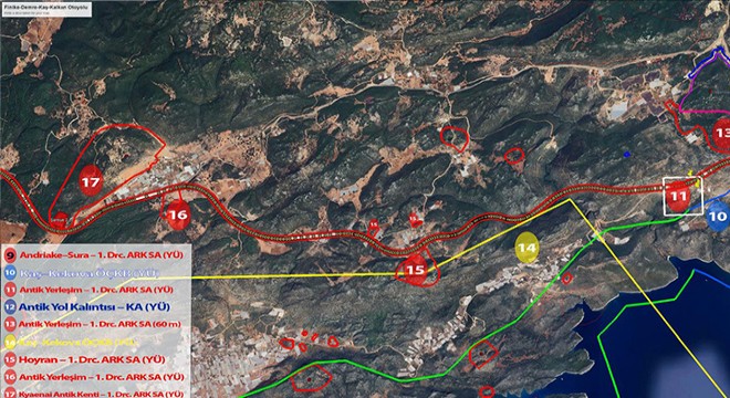 Finike- Kalkan otoyol projesi davasında bilirkişi keşfi tamamlandı