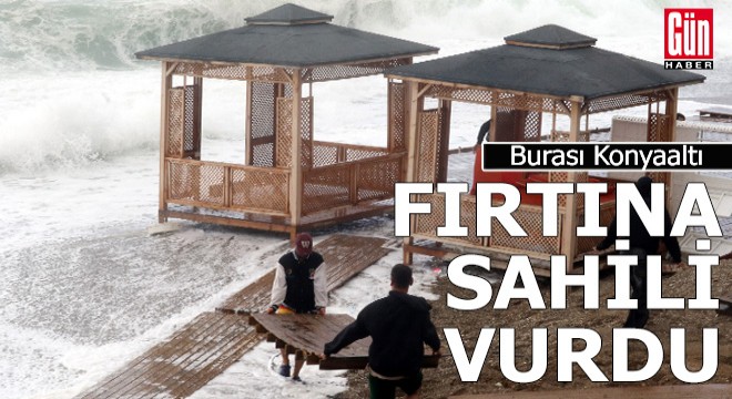 Fırtına böyle vurdu