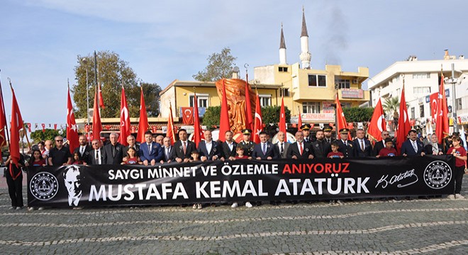 Gazipaşa'da Atatürk'ü anma töreni yapıldı
