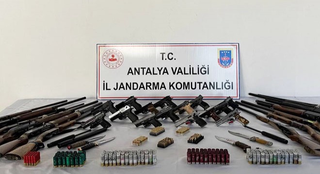 Gazipaşa'da ruhsatsız silah operasyonu