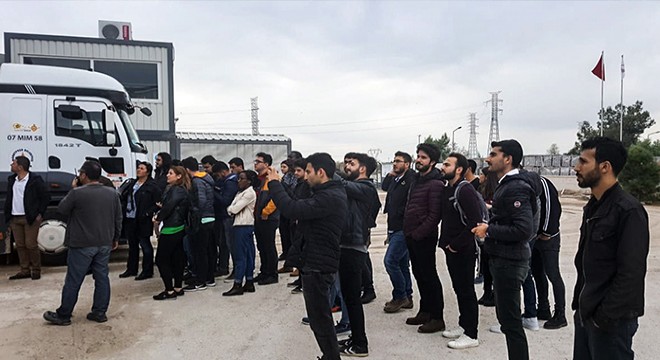 Geleceğin mühendisleri asfalt üretim tesisini inceledi
