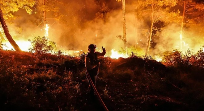 Çanakkale'deki orman yangını 2'nci gününde