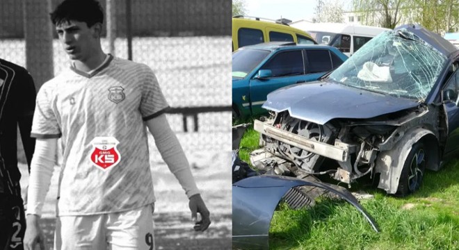 Genç futbolcu feci şekilde can verdi