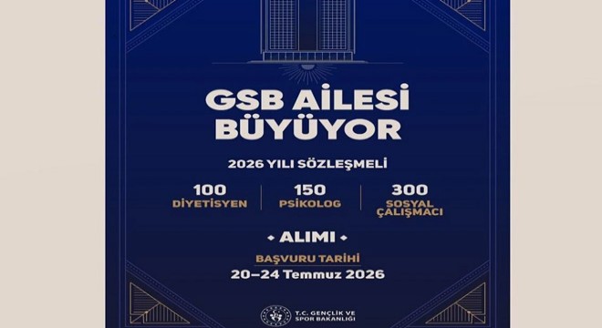 Gençlik ve Spor Bakanlığı 550 personel alımı yapacak