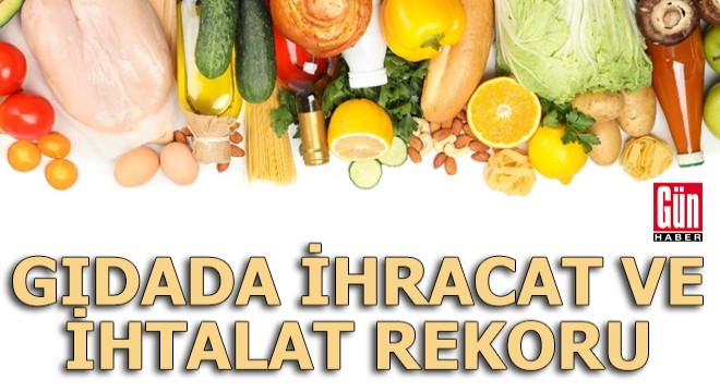 Gıdada ihracat ve ithalat rekoru
