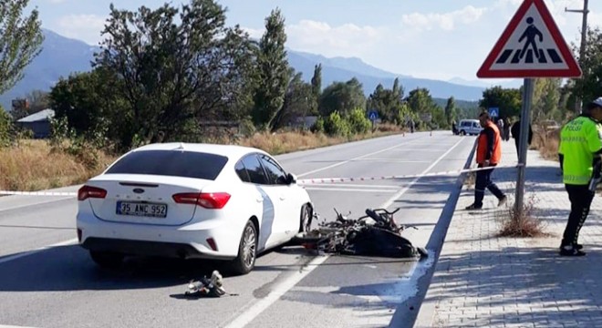 Gölhisar'da motosiklet kazası: 1 ölü