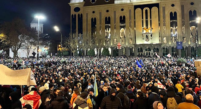 Gürcistan'da protestolar sürüyor