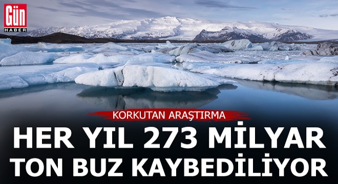 Her yıl ortalama 273 milyar ton buz kaybediliyor