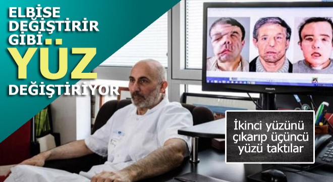 İkinci yüzü çıkarıp üçüncüsünü taktılar
