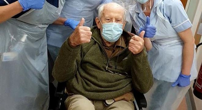 İngiltere’de 101 yaşındaki adam koronavirüsü yendi