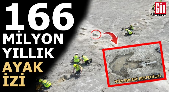 İngiltere'de 166 milyon yıllık dinozor ayak izleri keşfedildi