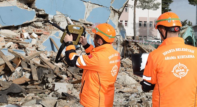 Isparta'da deprem tatbikatı