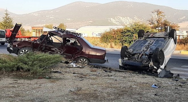 Isparta'da kaza: 2 yaralı