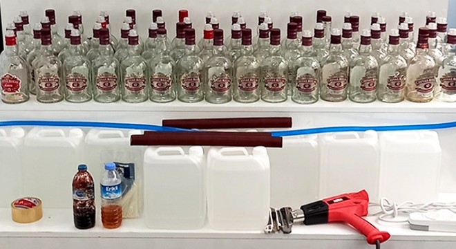 Isparta'da sahte alkol operasyonu