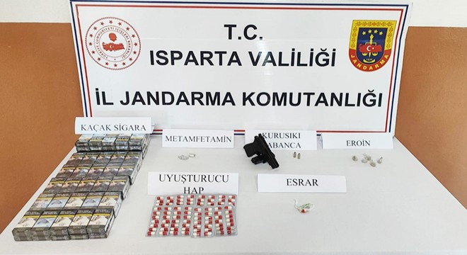 Isparta'da uyuşturucu operasyonlarına 3 tutuklama