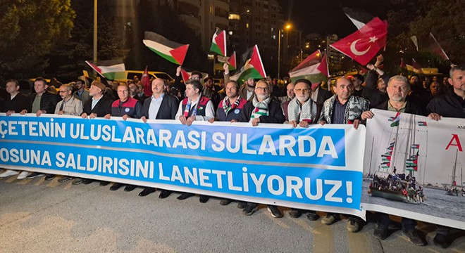 İsrail'in Sumud Filosu'na yönelik müdahalesi protesto edildi