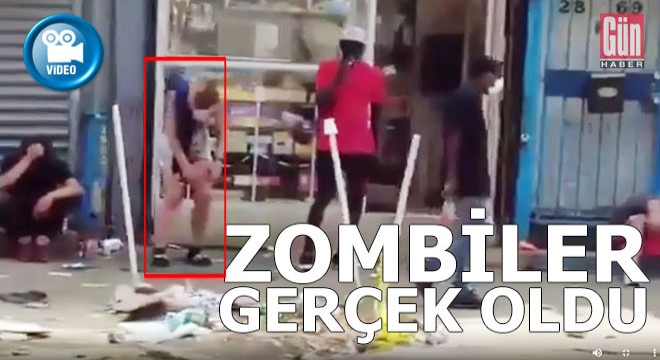 İşte izleyenleri dehşete düşüren zombi görüntüleri...