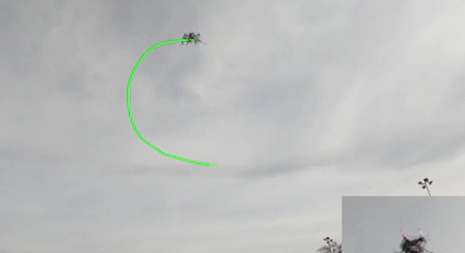 İsviçre semalarında pilotsuz drone akrobasisi