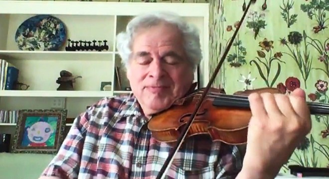 Itzhak Perlman'dan karantinada keman dinletisi