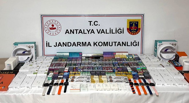 Jandarmadan Aksu ve Manavgat'ta kaçakçılık operasyonu