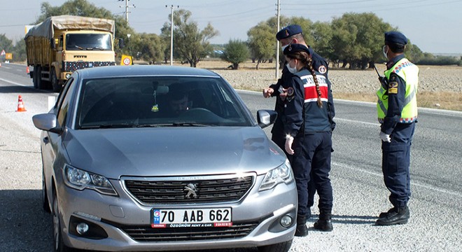 Jandarmadan helikopter destekli trafik denetimi