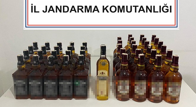 Jandarmadan kaçak içki operasyonu