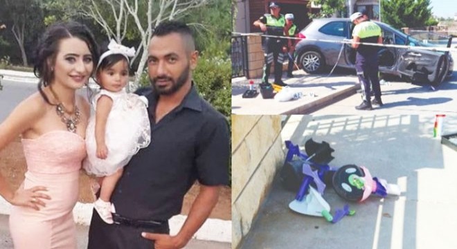KKTC'de kadın sürücü 2 yaşındaki kızını ezdi