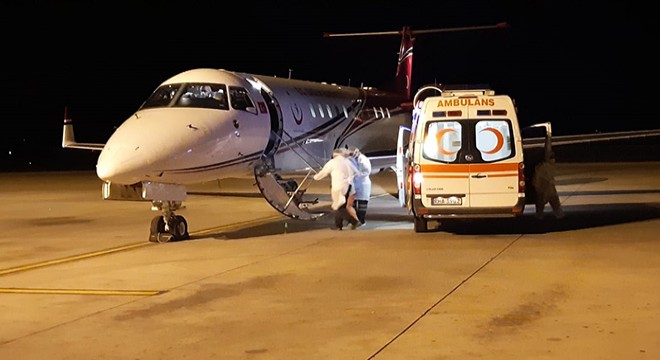 KKTC’deki koronavirüs hastalarının Türkiye’ye nakli başladı