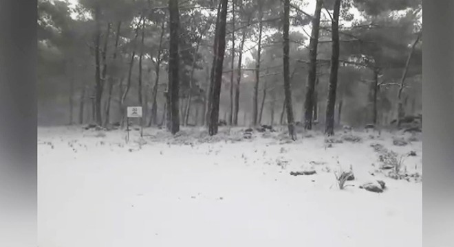 KKTC'ye mevsimin ilk karı yağdı