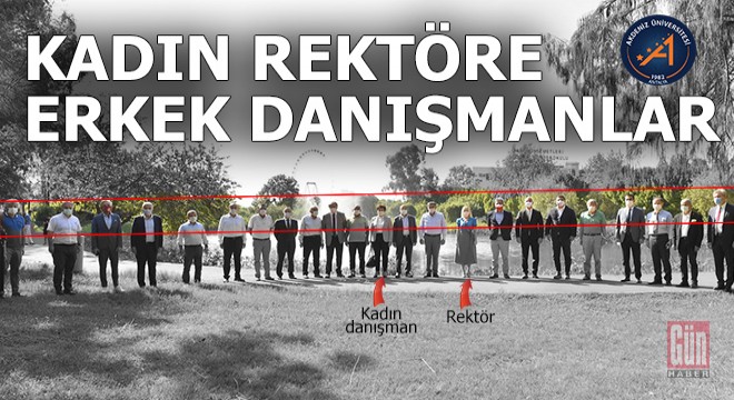 Kadın rektör danışmanları erkeklerden seçti