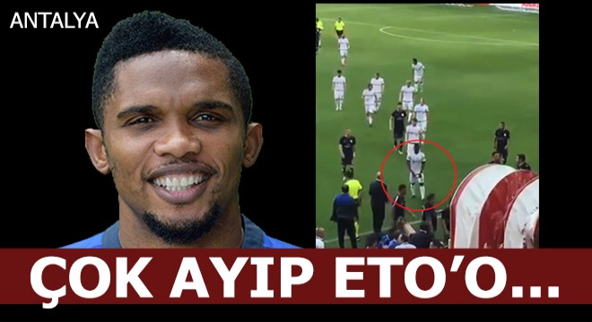 Kamerunlu oyuncu Eto'o, TFF kurullarına şikayet edilecek