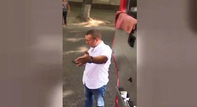 Kamyoncunun 'yumruk' öfkesi