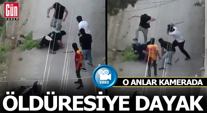 Kar maskeli 5 kişi, 1 kişiyi öldüresiye dövdü; o anlar kamerada