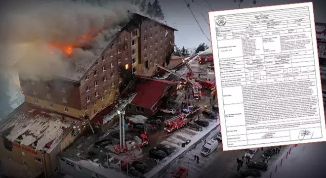 Kartalkaya'daki otel yangınında itfaiye ön raporu hazırlandı