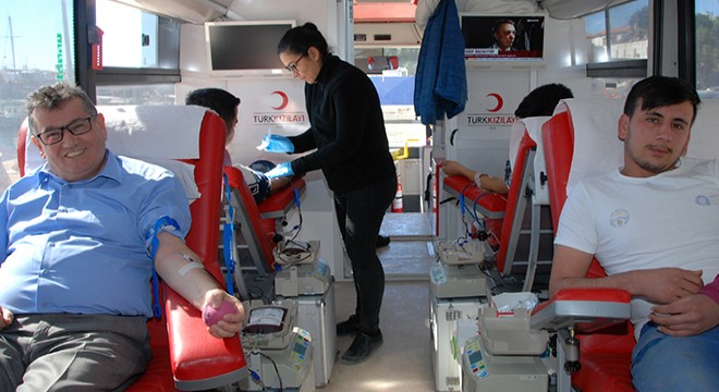 Kaş'ta kan bağışı