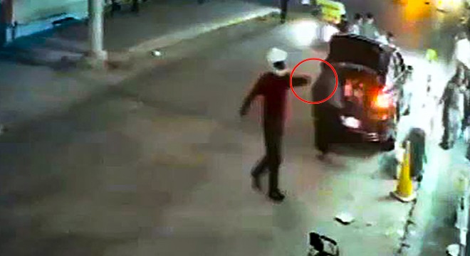 Kaskla geldi ateş açıp kaçtı; 1 yaralı