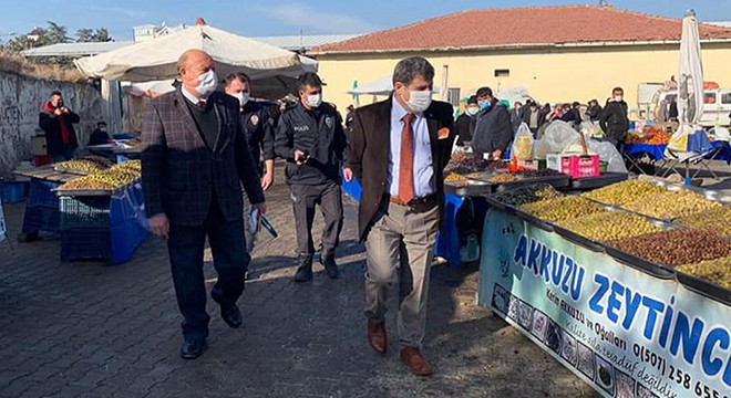 Kaymakam Tortop'tan koronavirüs denetimi