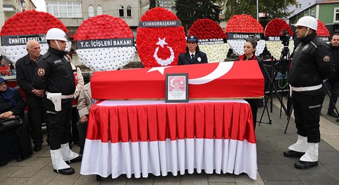Kaza şehidi polis memuru, toprağa verildi