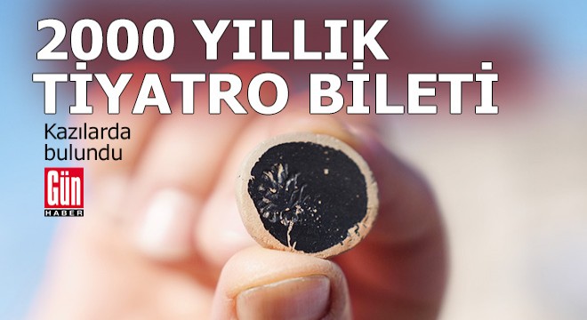 Kazı çalışmalarında 2000 yıllık tiyatro bileti bulundu