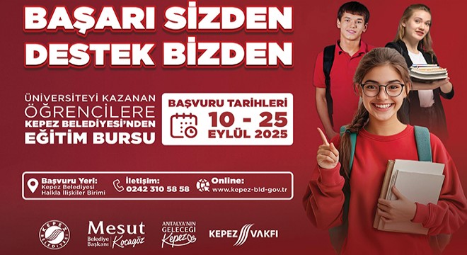 Kepez Belediyesi’nden üniversite öğrencilerine burs desteği