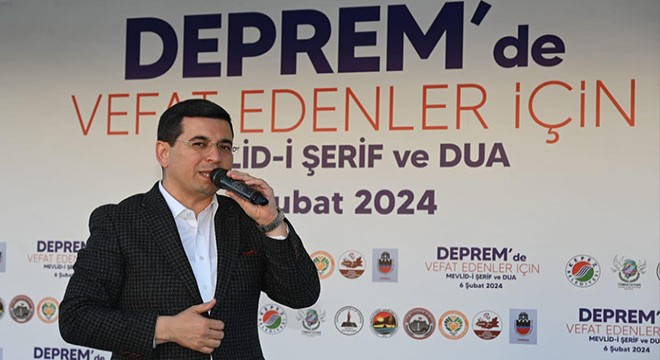 Kepez'de dualar depremde hayatını kaybedenler için
