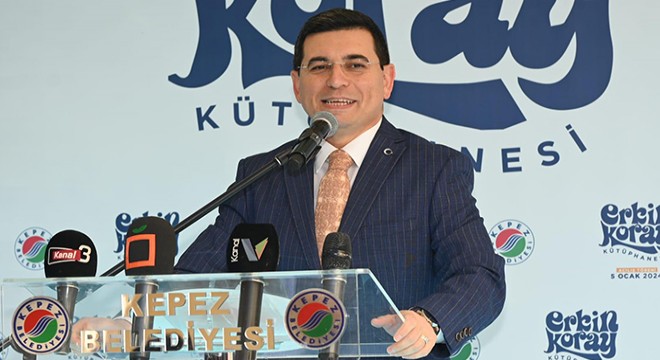 Kepez'de yılın ilk açılışı; Erkin Koray Kütüphanesi
